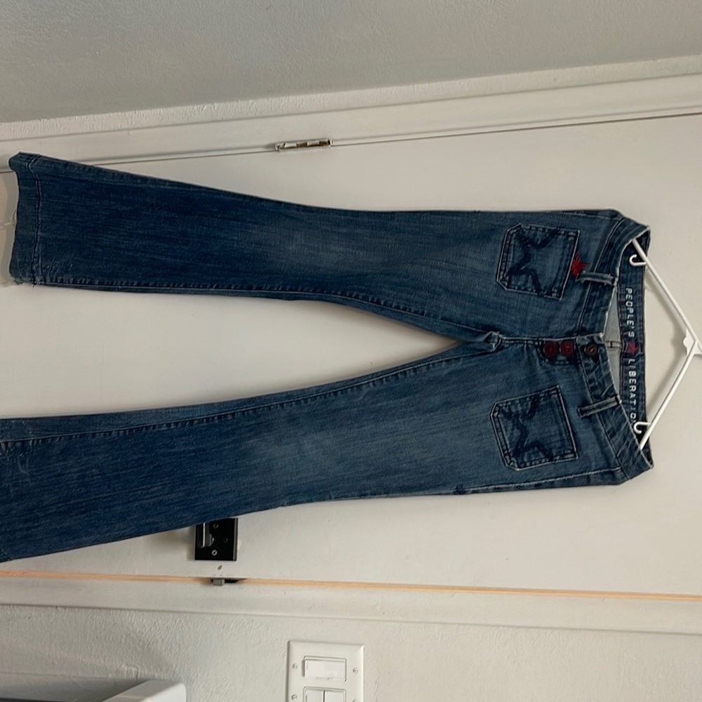 Vintage jeans !!! Low rise boot cut ! Size 25 people liberation ! 20 years old